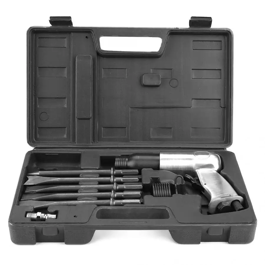 

hammer Tools Industrial Powerful Handle Air Chisel Pneumatic Hammer Shovel Tool + 4pcs Scraper Blade Hand Tools