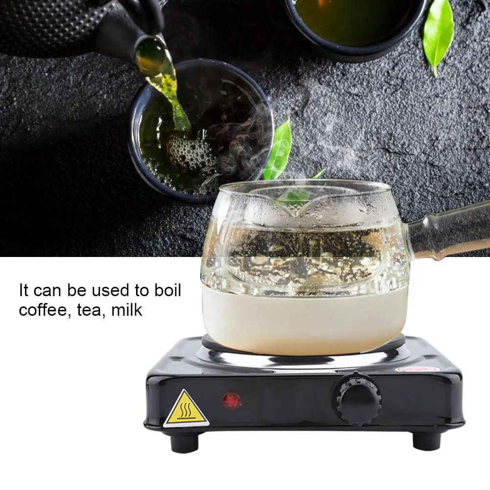 500W Mini Electric Stove Oven Cooker Hot Plate Heater Coffee Tea Milk Heater