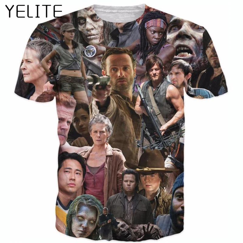 YELITE President Actor Handsome Men Tshirts 3d print T-shirt Funny Tshirt Cool Mens Clothing 2019 New Streetwear Summer Top