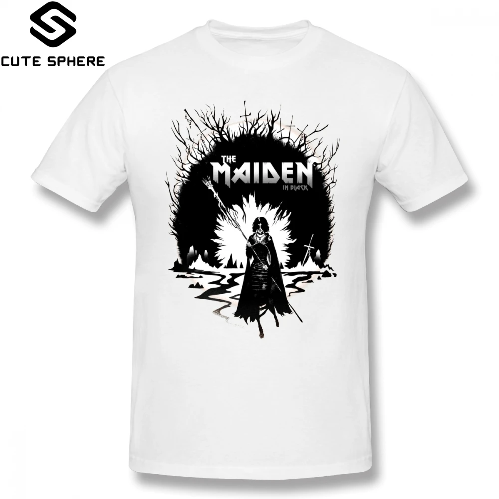 

Maiden T Shirt The Maiden In Black T-Shirt Short-Sleeve Cute Tee Shirt Plus size 100 Cotton Basic Male Print Tshirt