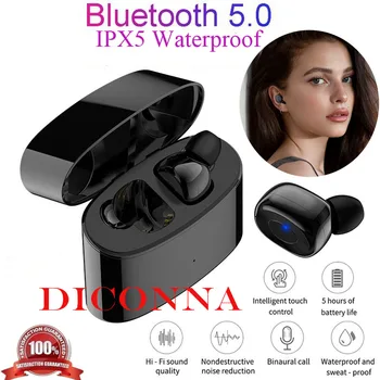 

Wireless Bluetooth 5.0 Earbuds Headset TWS Waterproof IPX5 In-Ear Earphones