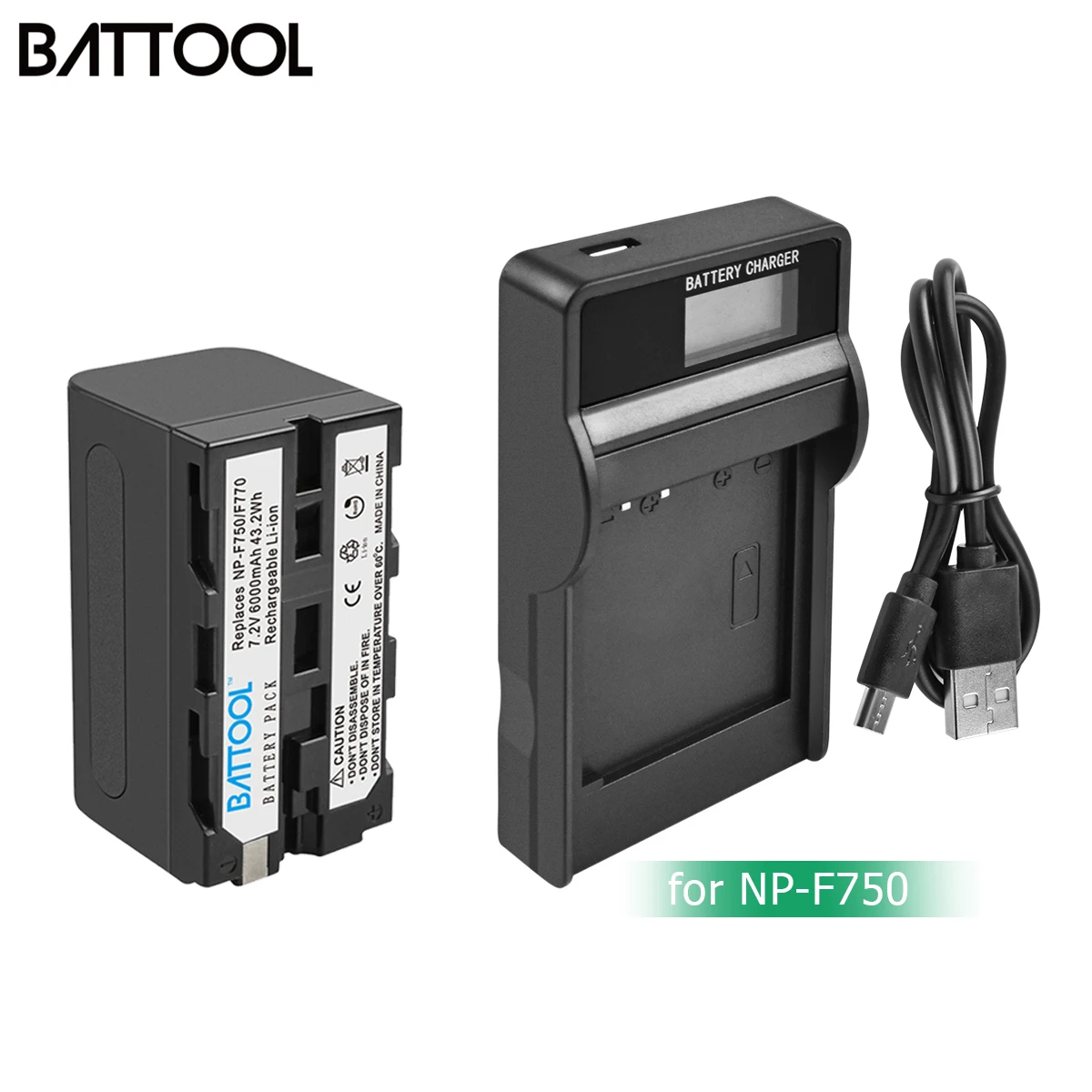 BATTOOLl 6000 мА/ч NP F770 F750 np f750 NPF770 750 батареи + ЖК дисплей Зарядное устройство для Sony F550