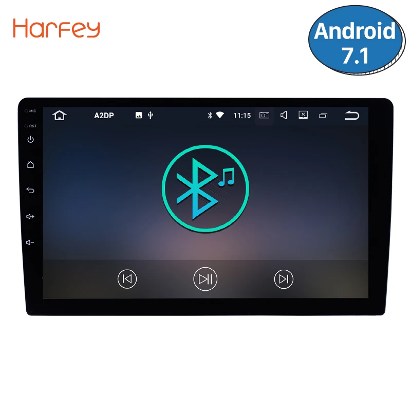 

Harfey Universal 2din 9" Head unit Android 7.1 GPS Radio for Honda Civic CRV TOYOTA RAV4 corolla QASHQAI Kia sportage Rio Nissan