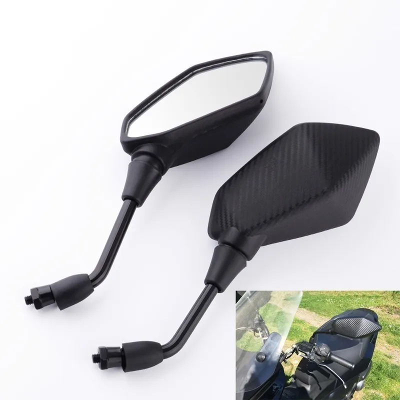 

2Pcs/Pair Motorcycle Mirror Scooter Motorcycle mirror side Rearview Motorcycle Handlebar Rear View Side Mirror for Honda Suzuki