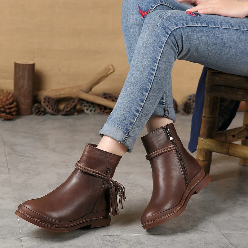 

2018 Autumn Women's Shoes Genuine Leather Short Woman Increase Down Snowfield Women Winter Boots