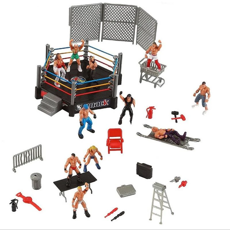 wrestling toy set