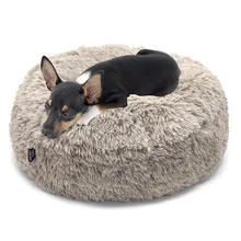 FML домашнее животное диван Теплая Флисовая кровать для собаки круглая моющаяся подушка для шезлонга для маленьких средних и больших собак и кошек