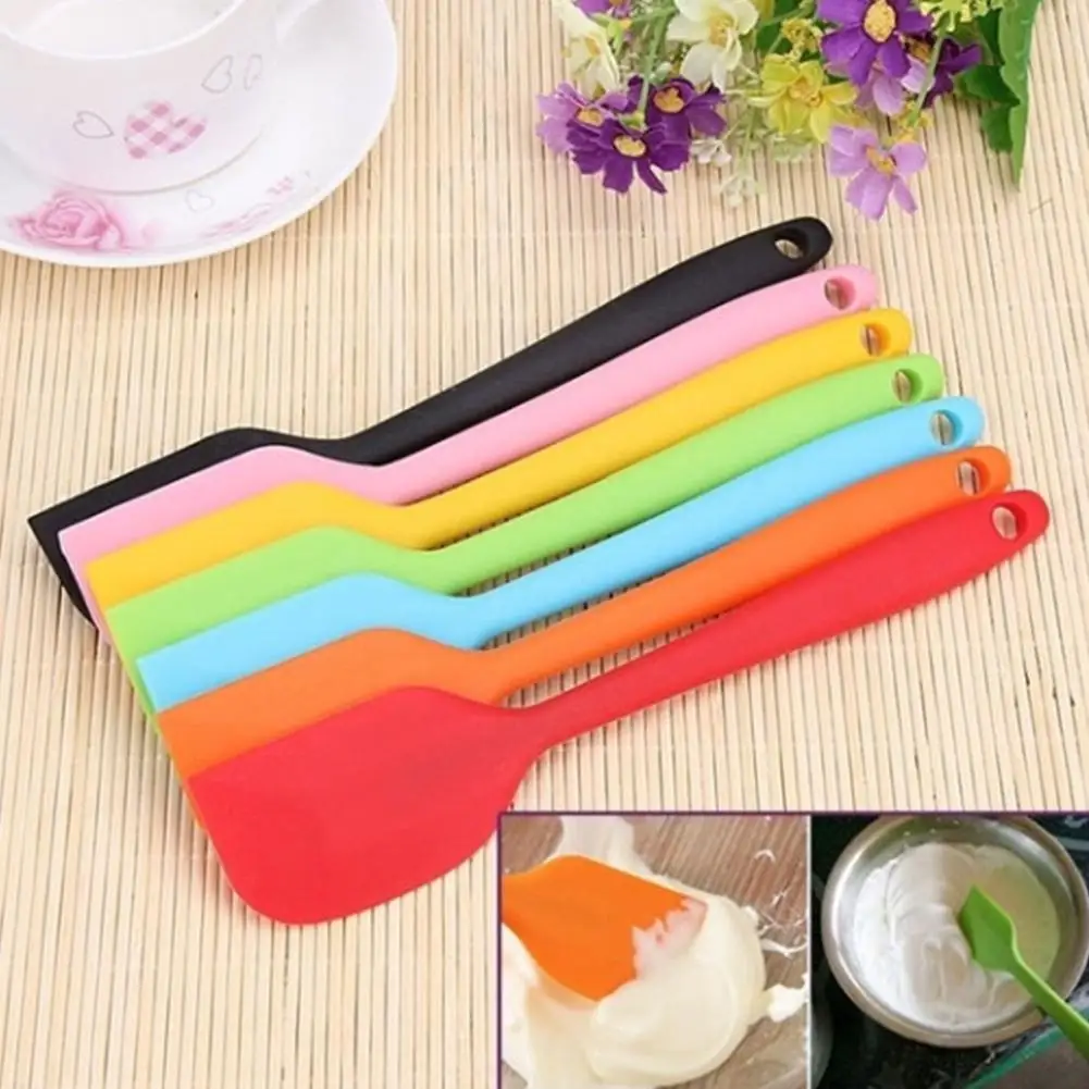  3pcs/Set Food Grade Silicone Batter Cake Spatula Set Cream Butter Scraper Spatula Kitchen Baking Sa