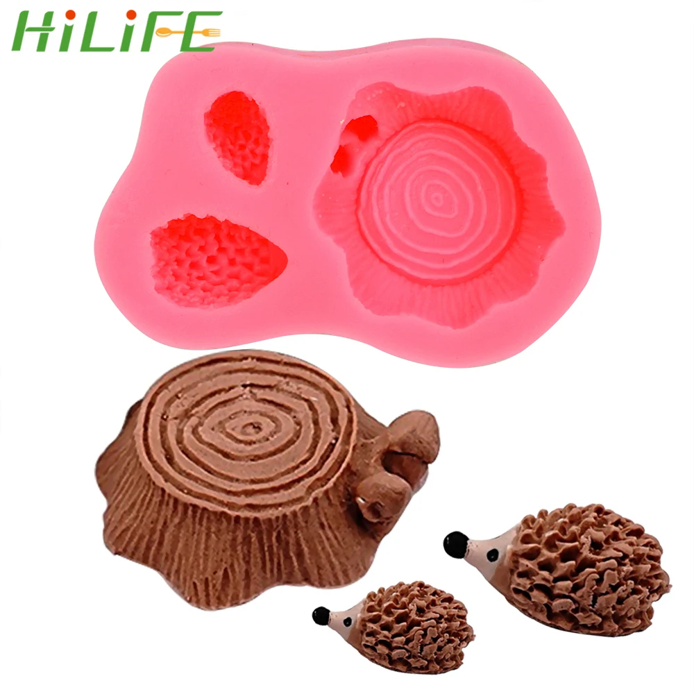 

HILIFE Silicone Chocolate Mould Cake Decoration Hedgehog Stump Cooking Tools Cake Mold Gadgets