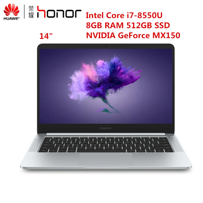 HUAWEI Honor MagicBook ноутбук 14 'ཌ:9 Full HD Windows 10 Pro AMD Ryzen 5 2500U 4 ядра 8 Гб DDR5 256 GB SSD Тетрадь