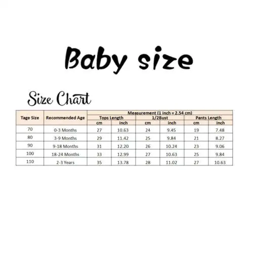 0 3 Month Clothes Size Chart