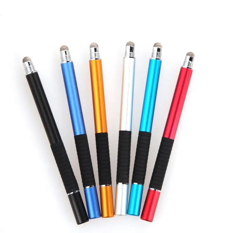

2 in 1 Multifunction Fine Point Round Thin Tip Touch Screen Pen Capacitive Stylus Pen For Smart Phone Tablet For iPad For iPhone