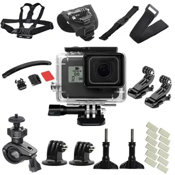 

Action Camera Cycling Set Waterproof Case Adapter Kit for GoPro 5 6 7 Black