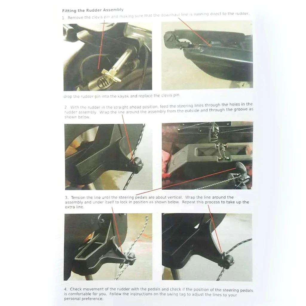 

1Pcs Adjustable Nylon Kayak Rudder with Steering System - Black