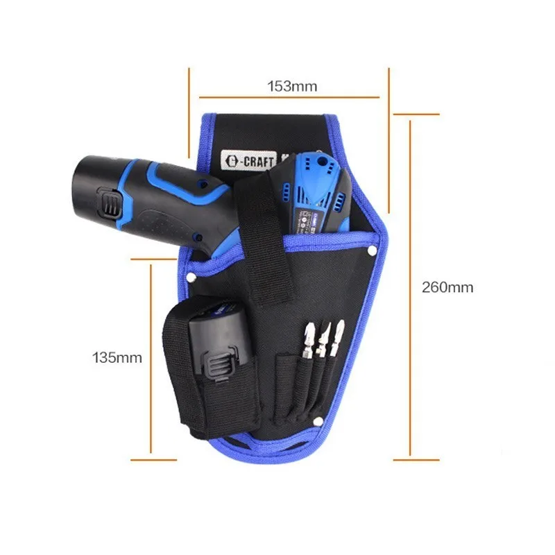Высокое качество электрическая дрель поясная сумка для инструментов портативный беспроводной держатель сумка инструментарий электрик отвертка инструменты Органайзер сумки