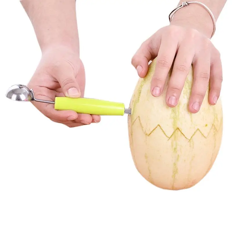 DIY маленький нож для фруктов совок для мороженного ложка из нержавеющей стали Кухня инструменты для арбуза вечерние Фруктовая тарелка Скульптура