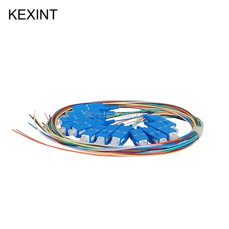 Волоконно оптический кончик KEXINT 12 цветов SC/UPC SM 0 9 LSZH/PVC G657A1 G657A2 1 5 м/10
