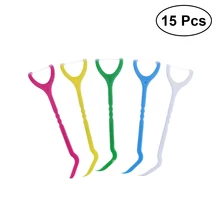 15 шт. зубные нити Интер-зубная щетка Зубы палочки зубочистка и зубная нить для полости рта, глубокое очищение, стоматологический инструмент для чистки