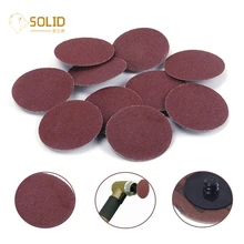 Шлифовальный диск Pad " 24~ 320# рулонный замок шлифовальные диски r-типа Roloc диск для металла, дерева полировка абразивных шлифовальных дисков 10 шт./50 шт