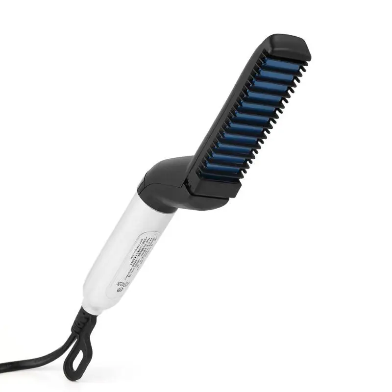 Men Multi functional Hair Comb Curling Iron Flatten Straighten Hair Curlerin Combs from Beauty