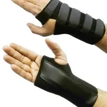 Спортивная Полезная шина растяжения артрита пояс запястный туннель рука браслет поддержка скобка твердый черный Прямая поставка