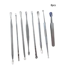 8 шт. для черных точек угри, прыщи, средство от черных точек акне для удаления игл для ухода за кожей лица