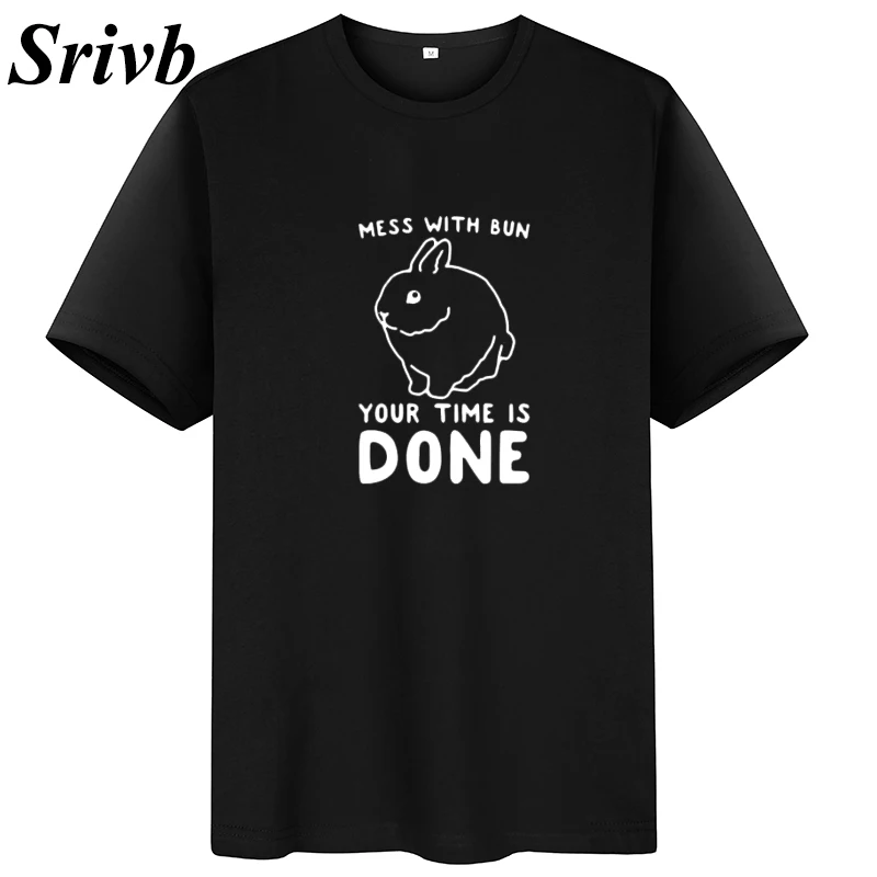 Женская футболка с рисунком Srivb Your Time Is Done Kawaii летняя хлопковая Футболка принтом
