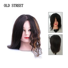 Mannequin Head With 12inch 100% Real Human Hair Cosmetology Hairdresser Training Head Manikin Perm Bleaching Dyeing Haircut Mannequin Head With 12inch 100% Real Human Hair Cosmetology Hairdresser Training Head Manikin Perm Bleaching Dyeing Haircut