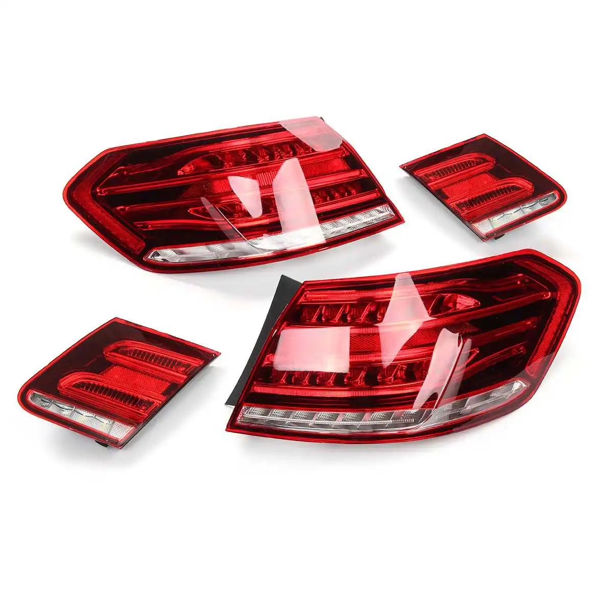  LED Tail Lights For Mercedes-Benz E Class W212 E350 E300 E250 E63 Sedan Lamps ABS 49x19cm Car Light - 32978432827