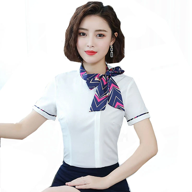 women's short sleeve blouses for work