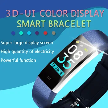 

Smart Bracelet Sport Fitness Tracker Pedometer Calories Heart Rate Monitor Smart Wristband Smart Band for iOS Android