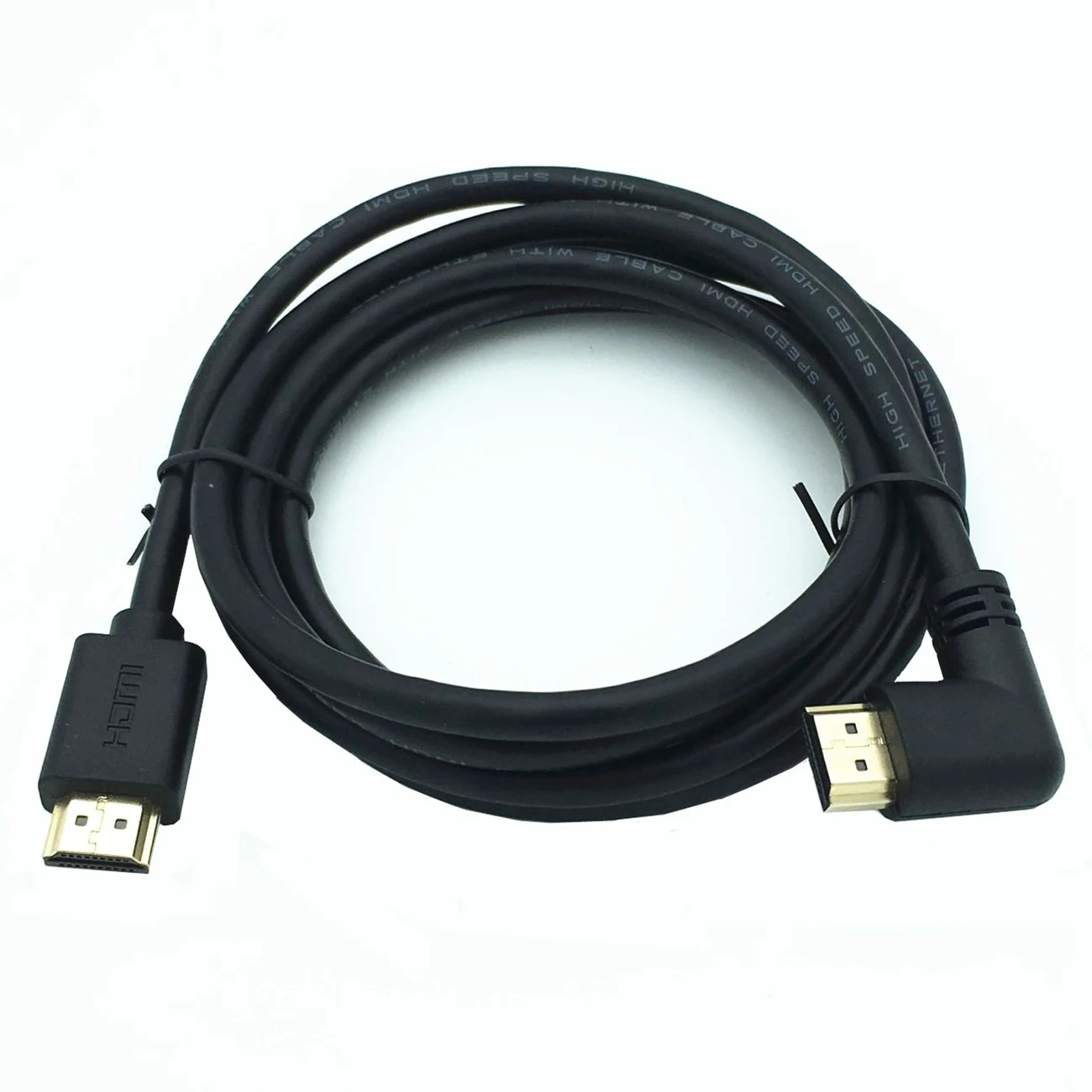 

HDMI 2.0V 4K2K @60HZ ,HDMI Male to HDMI Male Right Angled Cable 1.8m