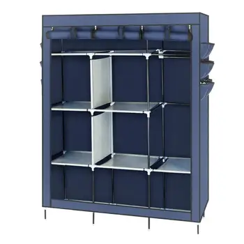 

Non-woven Fabric Assembled Clothes Wardrobe Storage Clothes Cabinet for Clothing Organizer Storage Houshold Closet
