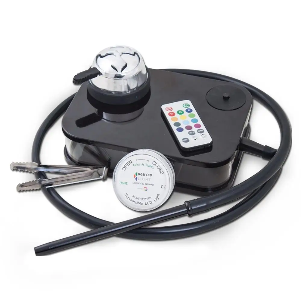 

Acrylic Hookah Set Narghile Shisha Hookah With Led Light Charcoal Holder Shisha With Hose Water Container Pipes Accessories