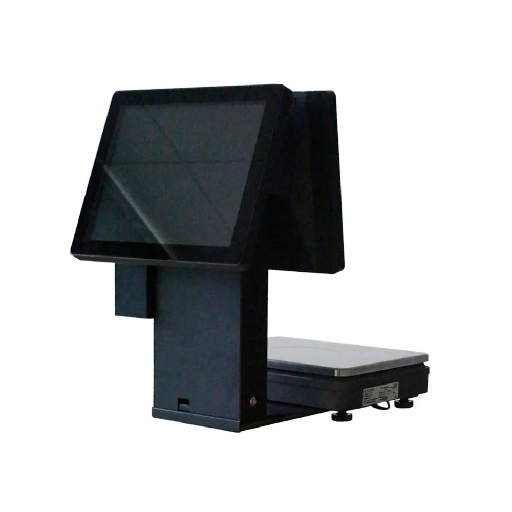 New Fruit Shop 15kg Price Computing Weighing Scale with Double Touch Screen for POS Cash Register S
