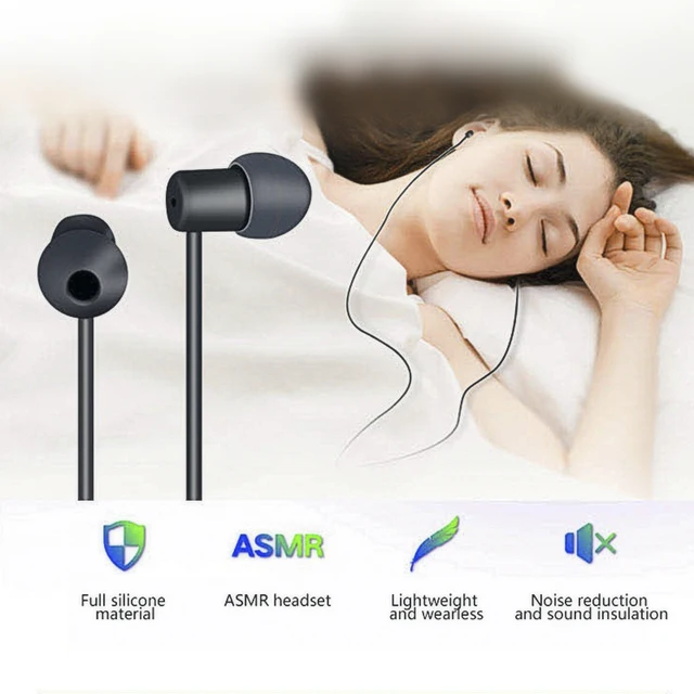 Sleeping Earphone in ear Mobile Phone Headset Soft Silicone Call
