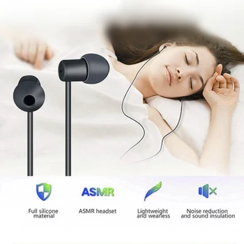 

Sleeping Painless Earphone In-ear Headset Soft Silicone Call Subwoofer Noise Reduction Earphone For Iphone Samsung Huawei