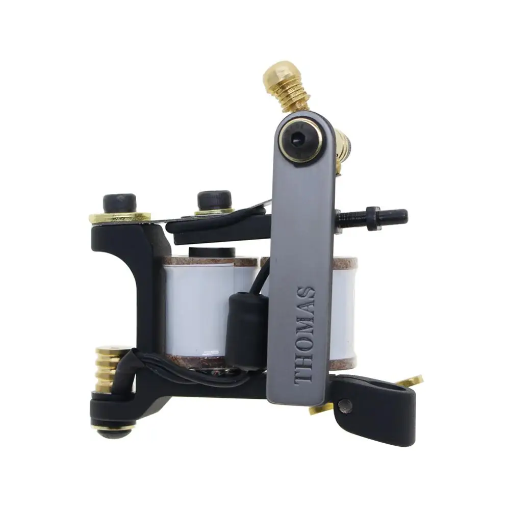 

Thomas Coil Handmade Tattoo Machine Tattoo Gun Cast Iron Frame for Liner 10 Wrap Coils