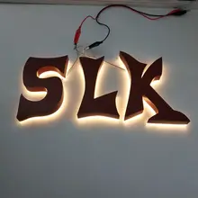 На заказ 3d Солнечный свет с подсветкой из нержавеющей стали для рекламные буквы