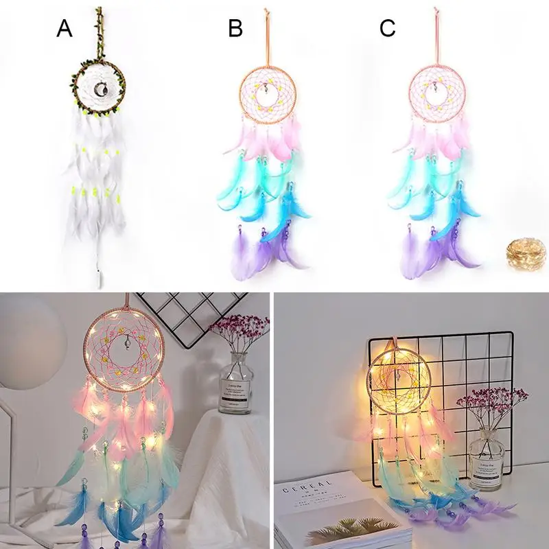 

Dream Catcher Wall Decoration Pendant Two-Ring Dream Catcher Simple Decoration Home Supplies For Study Wall Hanging