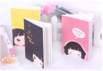 

10pcs Cute Kawaii Notebook with Kawaii Girl picture Color Korea Style Journal Diary Planner Notepad Memo Pad Notebook