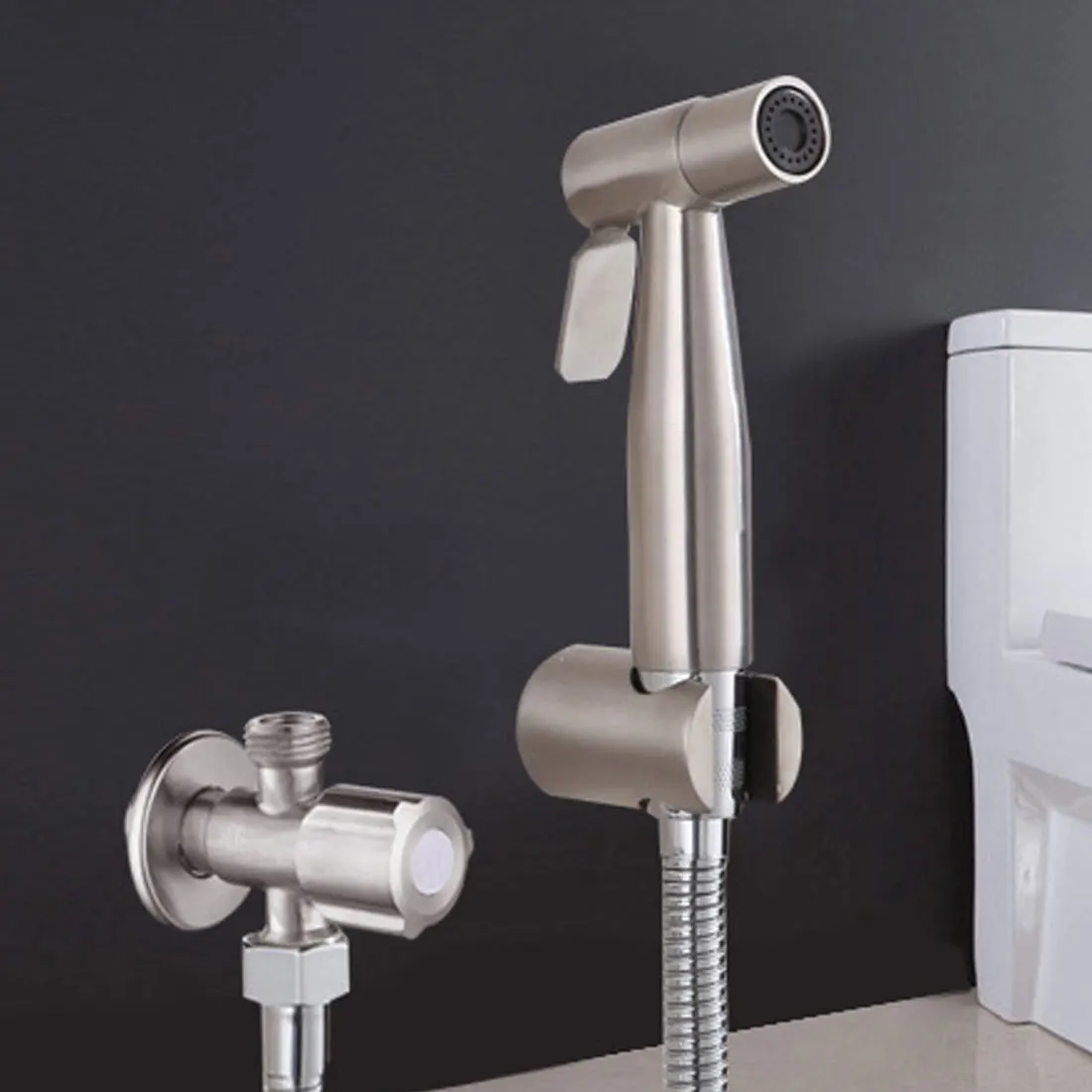 

Stainless Steel Shower Heads Set Toilet Handheld Bidet Sprayer Shower Faucet Accessories