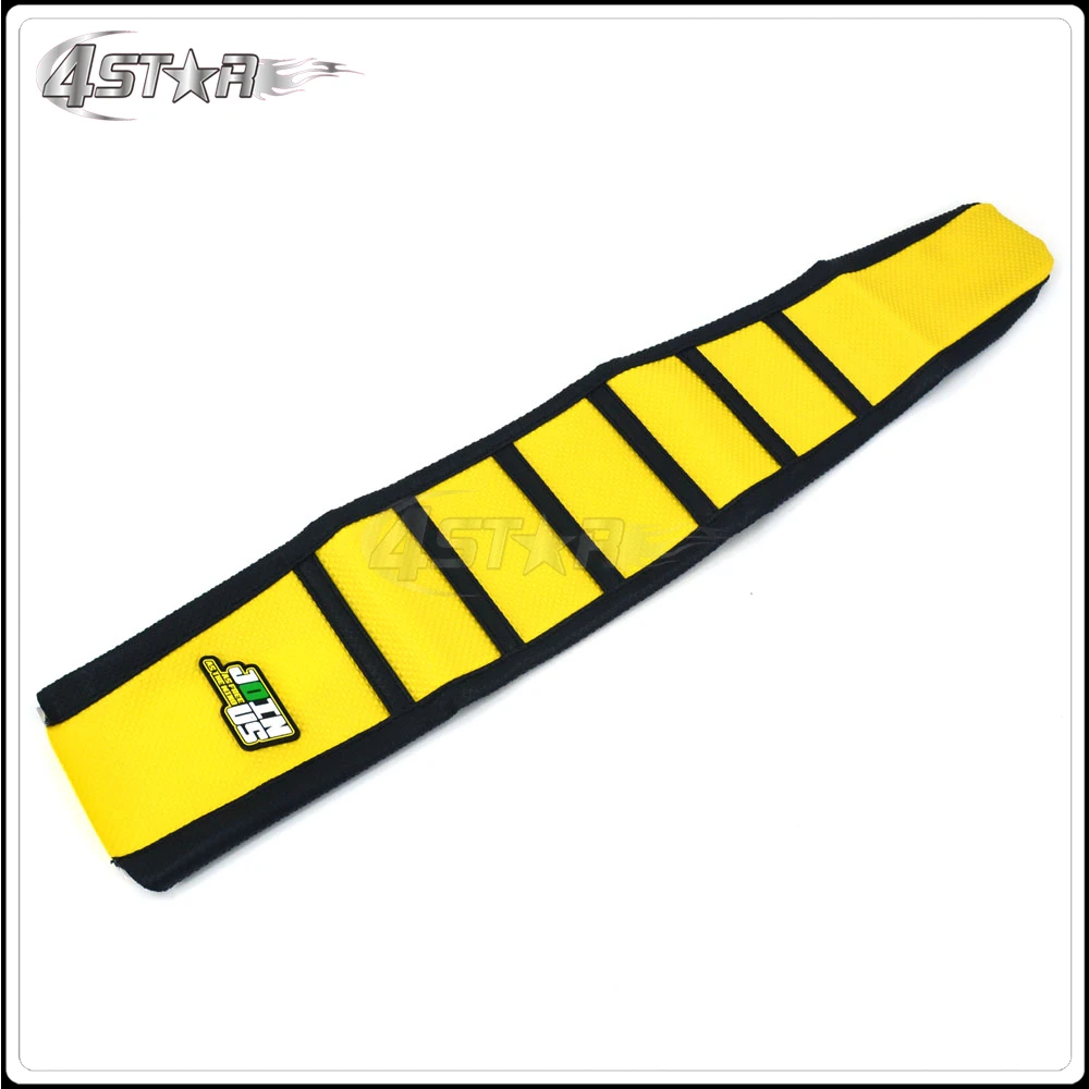 

Yellow And Black Rubber Motorcycle Motocross Gripper Soft-Grip Seat Cover Moto Part For SUZUKI RMZ250 RMZ 250 2004 2005 2006
