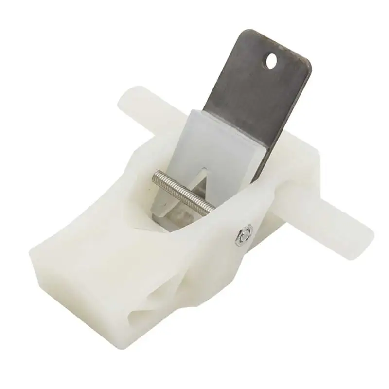 

1 PC Adjustable Hand Planes Practical Flat Base Metal Blade Plastic Craft Polishing Hand Tool (White)