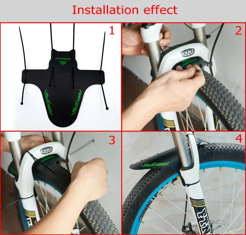 Colorful MTB Road Bike Mud Flaps Cycling Bicycle Wings Front Mudguard