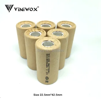 

SC 1800mAh 1.2V Ni-CD Rechargeable Battery For Makita Bosch Hitachi iRobot Power Tool Subc Cell Accumulator DIY to Battery Packs