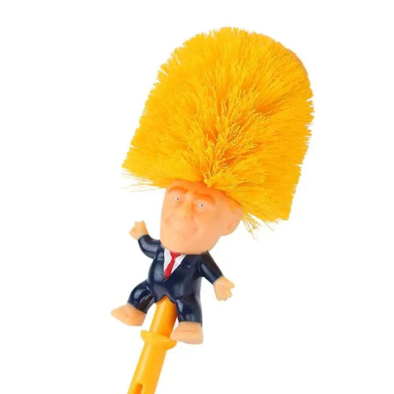 Домашняя мода, многофункциональная щетка для чистки туалета, креативный инструмент для чистки Дональда Трампа, пластиковая щетка для чистки туалета