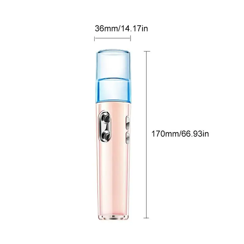 

USB Portable Nano Spray Mini Double Spray Facial Moisturizing Skin Care Handheld Charging Treasure Beauty Equipment