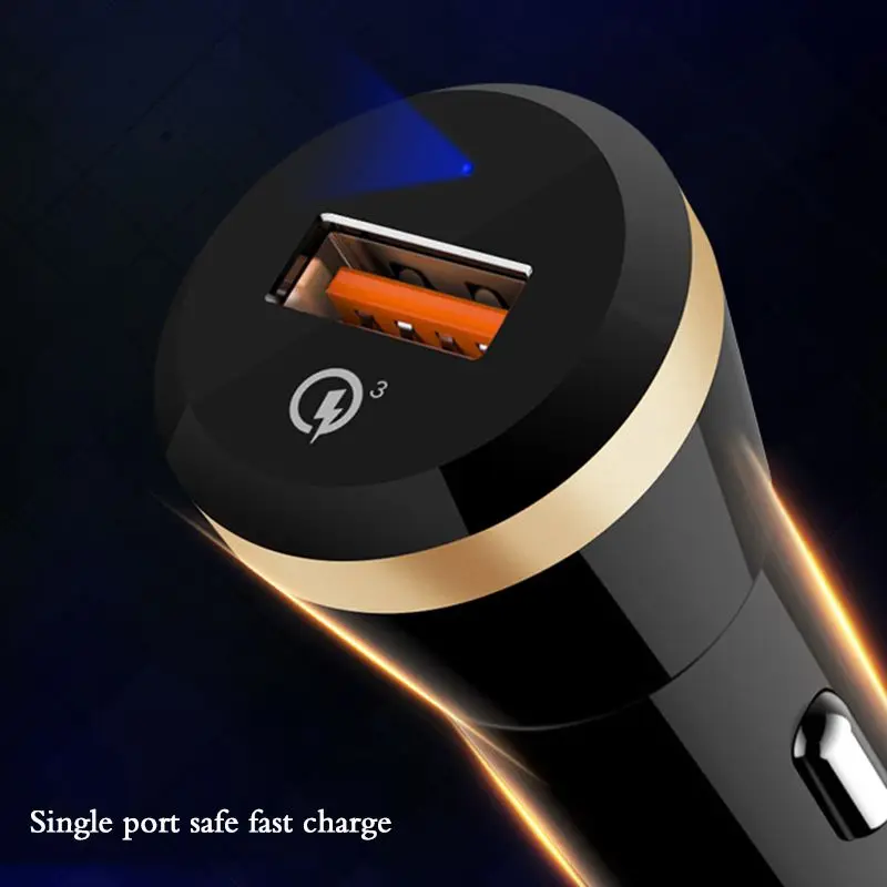 9V2A USB Автомобильное зарядное устройство 1 порт 18 Вт Быстрая зарядка автомобиля