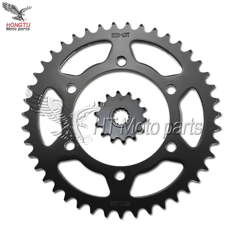 

Motorcycle Front & Rear Sprockets For Kawasaki Ninja 250R 300 Z250 Z300 Ninja250 EX250R EX300 2008-2018
